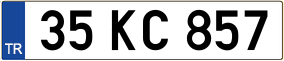 Trailer License Plate